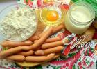 Delicious recipe for sausages in dough How to bake sausages in yeast dough
